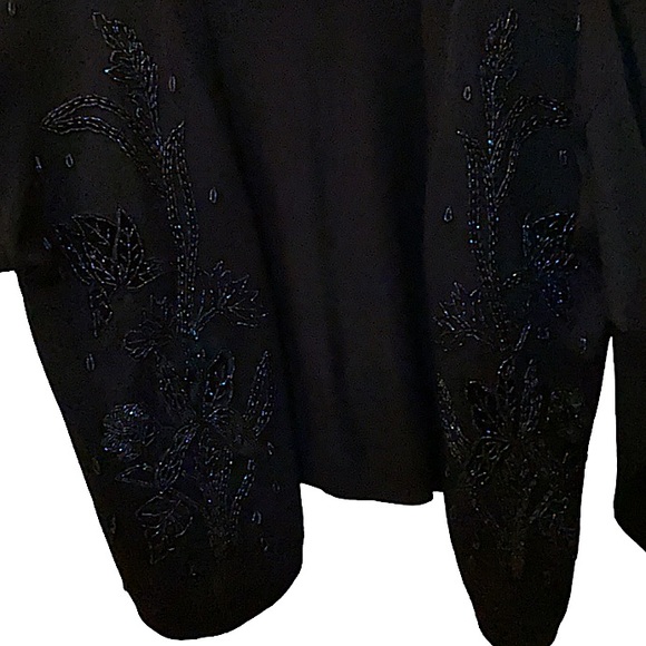 VINTAGE Regency Collection beaded cardigan size M - Picture 4 of 8